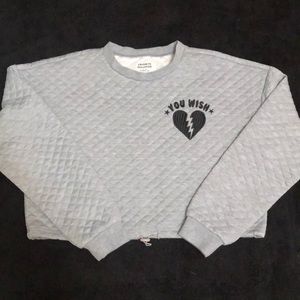 Rue 21 Quilted long sleeve sweatshirt